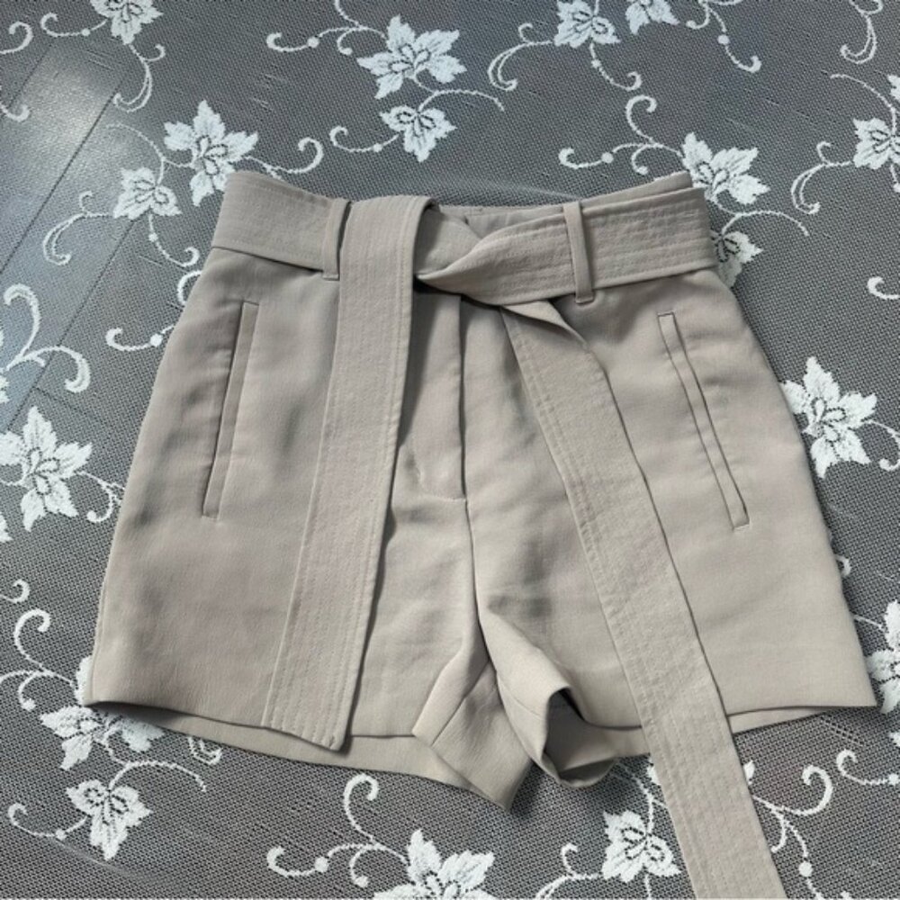 Pistola White High Ride Distressed Denim Shorts Sz 27
